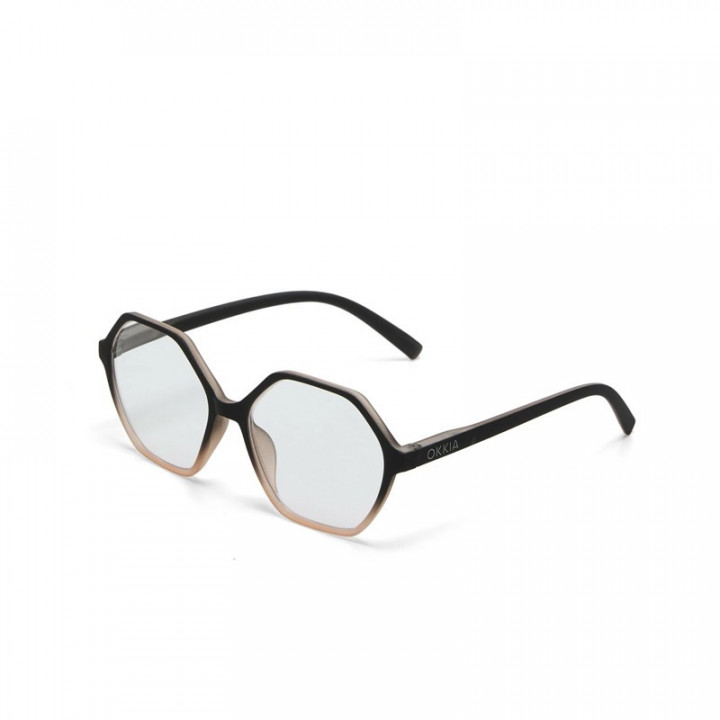 GAFAS DE LECTURA VENEZIA OKKIA - NEGRO Y ROSA