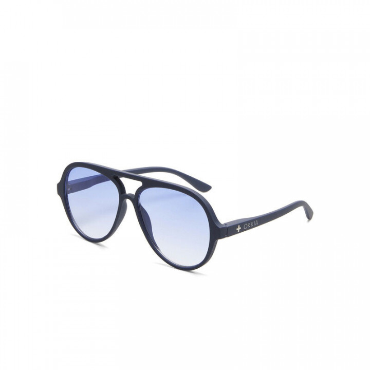 GAFAS ALESSIO OKKIA - MIDNIGHT (LENTES AZULES)