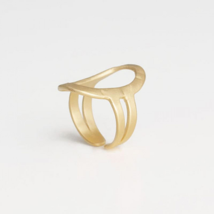 ANILLO OVALADO ABIERTO LA CALA SUSI CALA - ORO