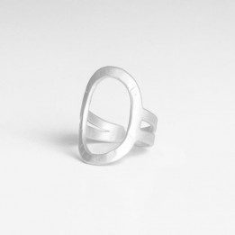 ANILLO OVALADO ABIERTO LA CALA SUSI CALA - PLATA