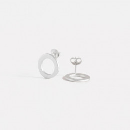PENDIENTE CIRCULAR ARETES LA CALA S SUSI CALA - PLATA