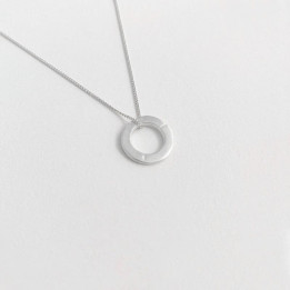 COLLAR CON CIRCULO S GALA SUSI CALA - PLATA