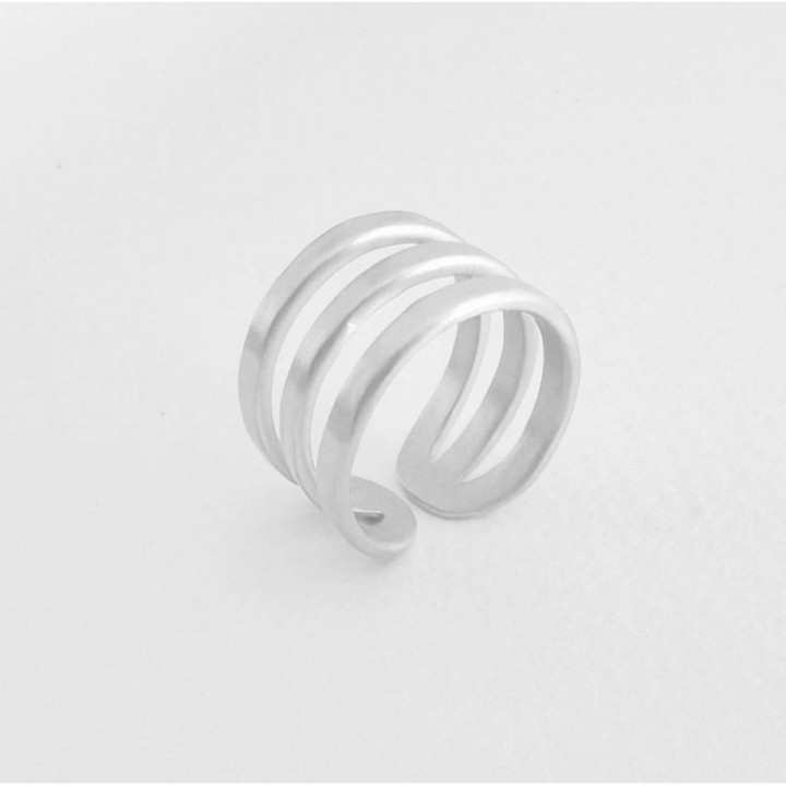 ANILLO TRIPLE ROCK & SOUL SUSI CALA - PLATA