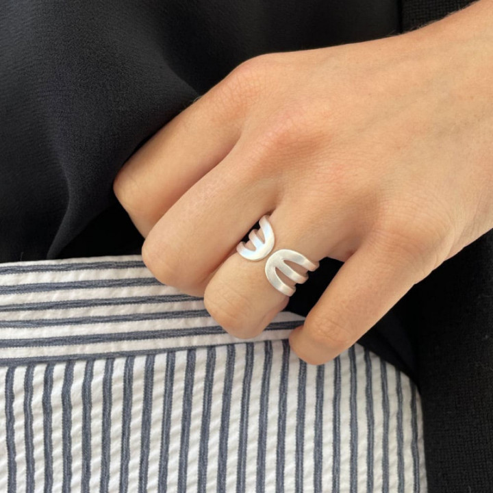 ANILLO TRIPLE ROCK & SOUL SUSI CALA - PLATA