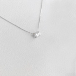 COLGANTE TRIPLE SOPHIE SUSI CALA - PLATA