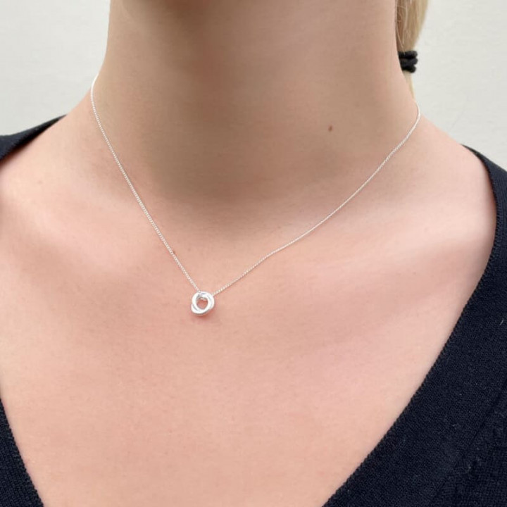 COLGANTE TWIN XS SOPHIE SUSI CALA - PLATA