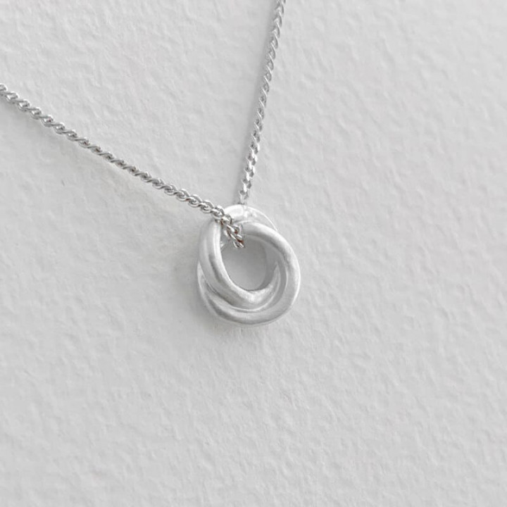 COLGANTE TWIN XS SOPHIE SUSI CALA - PLATA