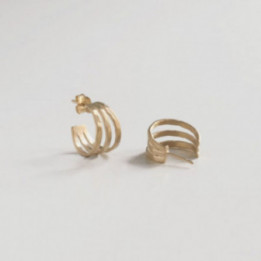 PENDIENTES AROS TRIPLE SOPHIE SUSI CALA - ORO