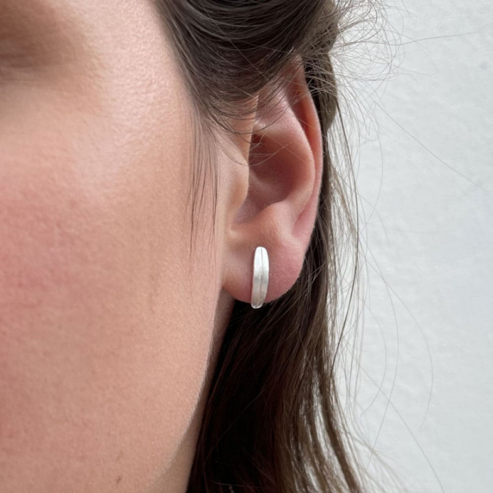 PENDIENTES DOBLES SOPHIE SUSI CALA - PLATA