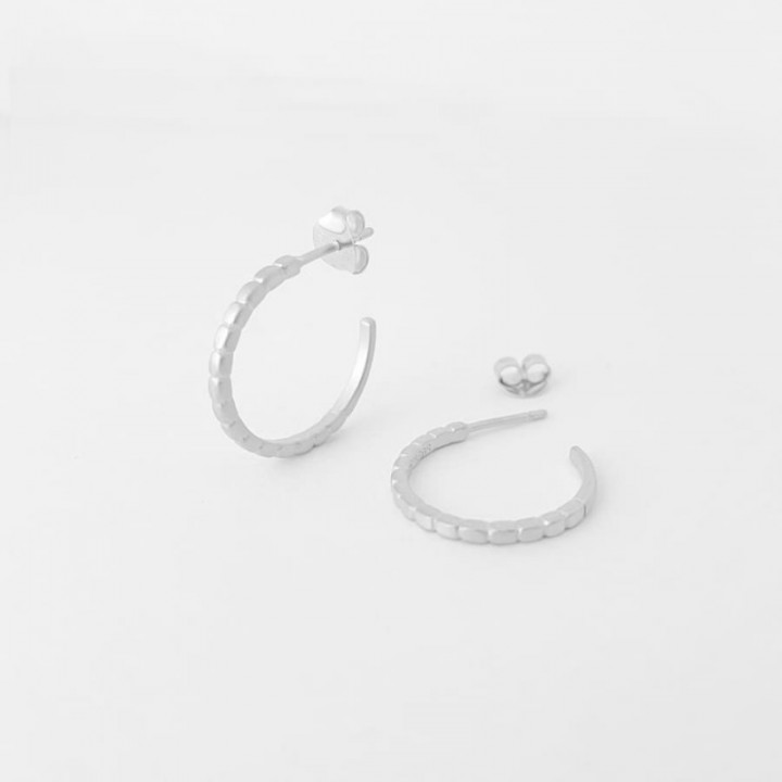 PENDIENTES AROS CAMU SUSI CALA - PLATA
