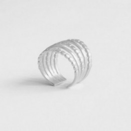ANILLO CINCO TIRAS CAMU SUSI CALA – PLATA
