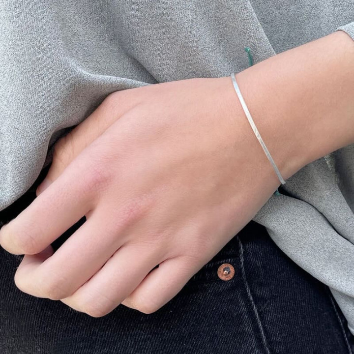 PULSERA COLOR KAM SUSI CALA - PLATA