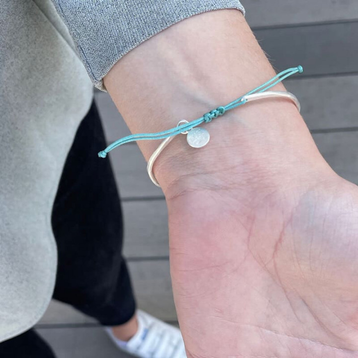 PULSERA COLOR KAM SUSI CALA - PLATA
