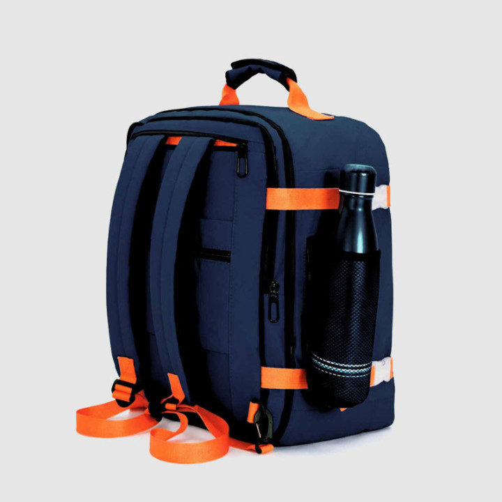 MOCHILA UNDERSEAT BIENOTI 403020 - AZUL OSCURO / NARANJA
