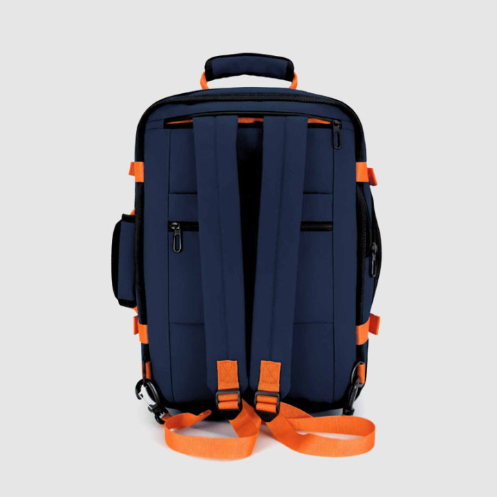 MOCHILA UNDERSEAT BIENOTI 403020 - AZUL OSCURO / NARANJA