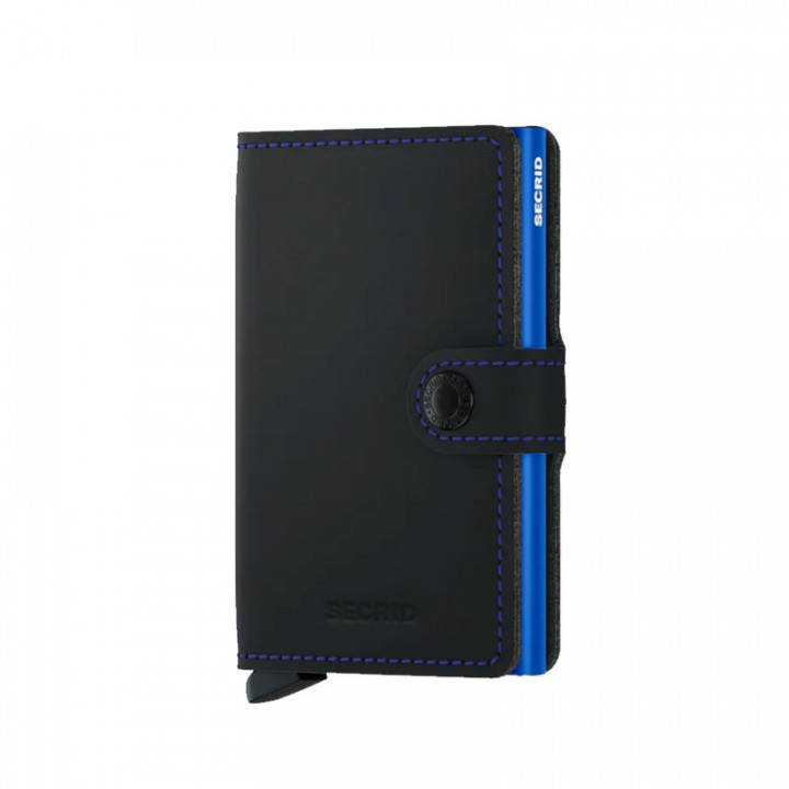 MINIWALLET MATTE SECRID - BLACK & BLUE
