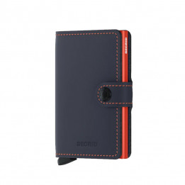 MINIWALLET MATTE SECRID - NIGHTBLUE & ORANGE