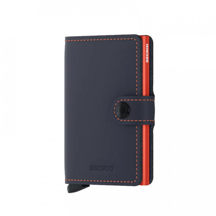 MINIWALLET MATTE SECRID - NIGHTBLUE & ORANGE
