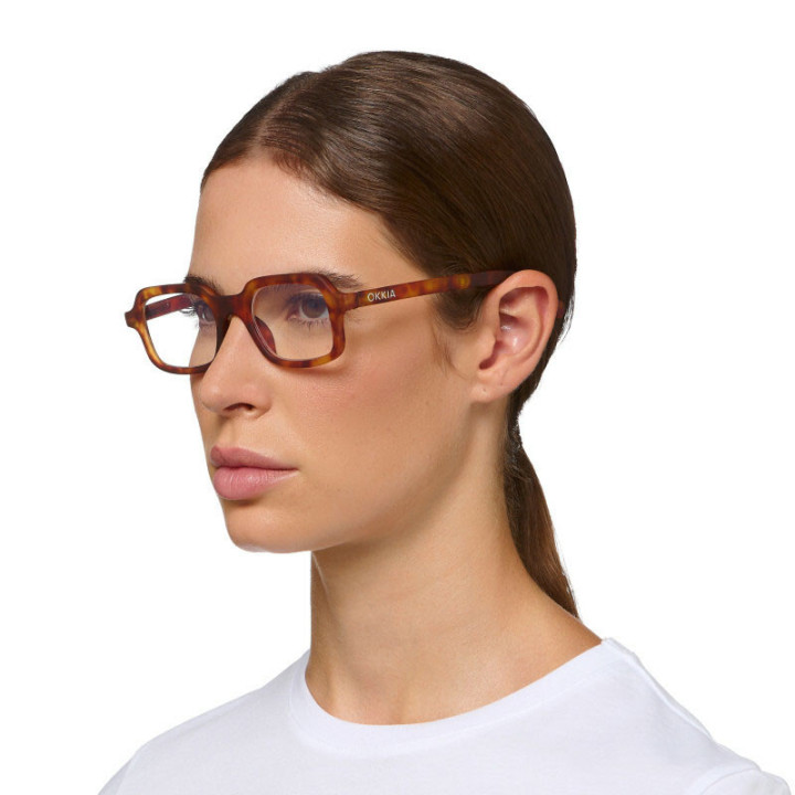 GAFAS DE LECTURA TORINO OKKIA - SAHARA HAVANA