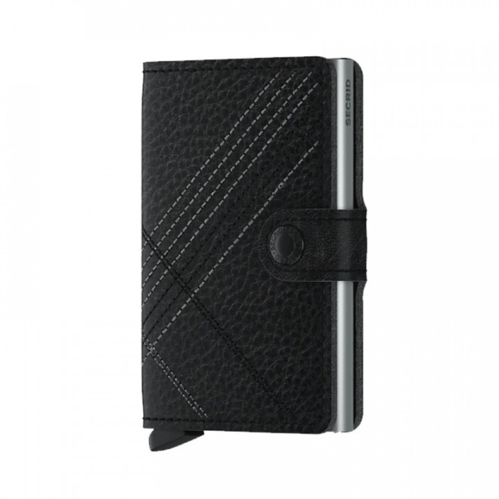 MINIWALLET STITCH LINE SECRID - BLACK
